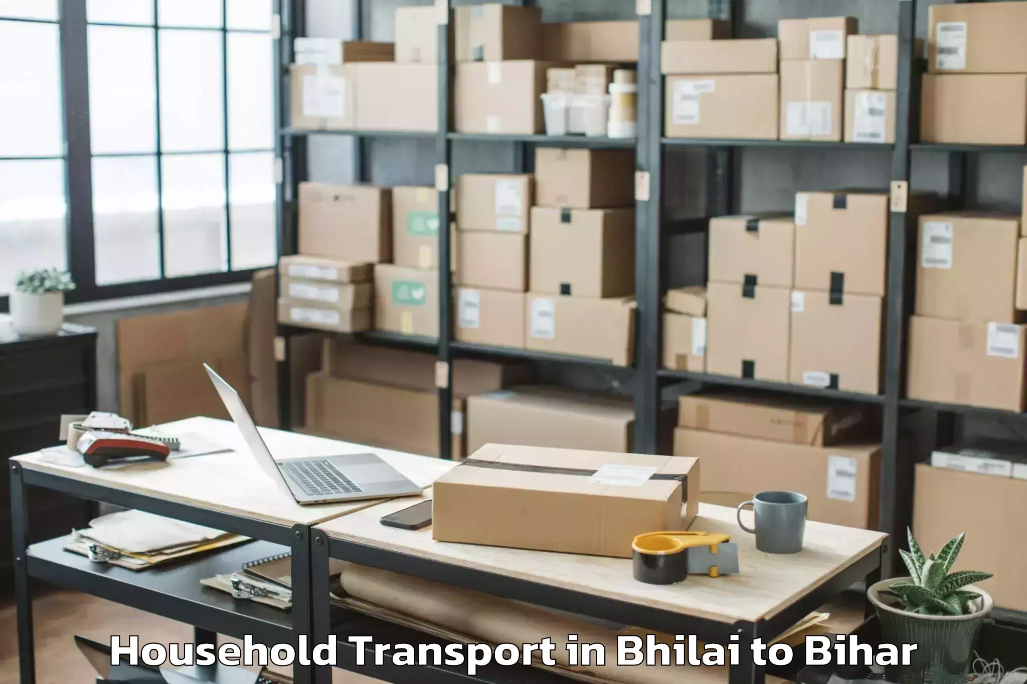 Hassle-Free Bhilai to Sikandara Jamui Household Transport